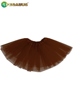 GONNA TULLE BAMBINA MARRONE